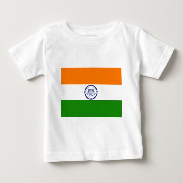 Indische Flagge Baby T-shirt (Vorderseite)