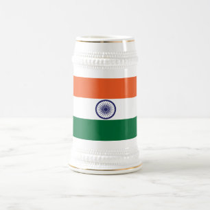 Indische Flagge Bierglas