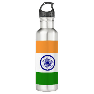 Indische Flagge Edelstahlflasche