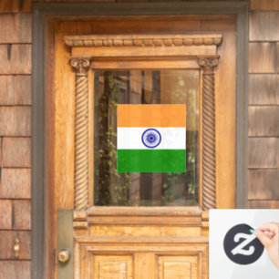 Indische Flagge Fensteraufkleber