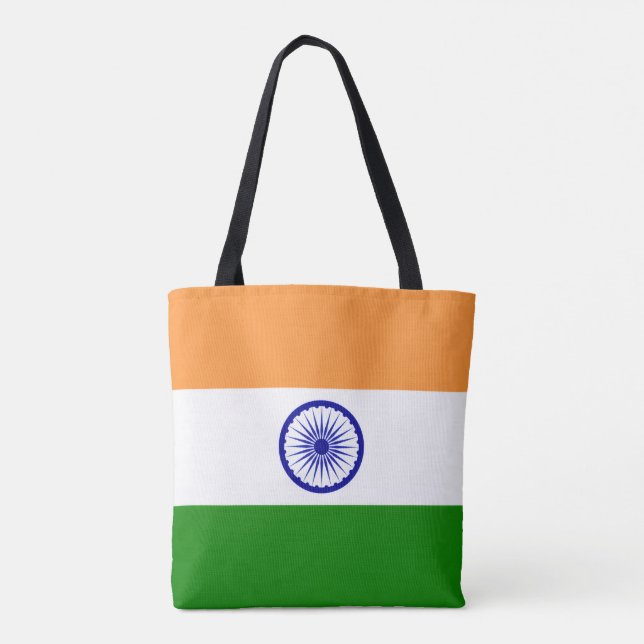Indische Flagge, Flagge Indiens Tasche (Rückseite)