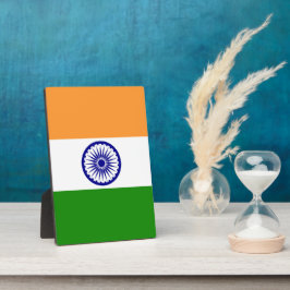 Indische Flagge Fotoplatte