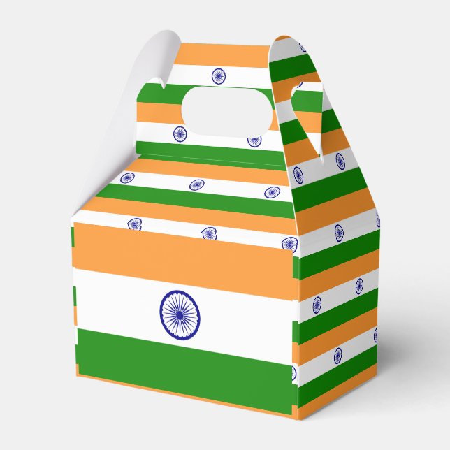 Indische Flagge Geschenkschachtel (Rückseite)