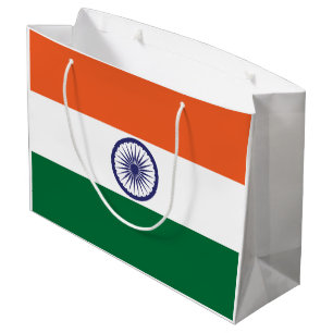 Indische Flagge Große Geschenktüte