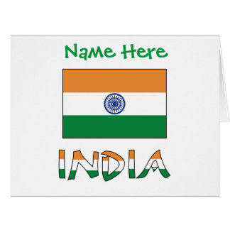 Indische Flagge Heritage Personalisiert