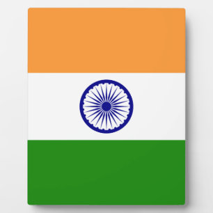 Indische Flagge - Hochwertiges Bild Fotoplatte