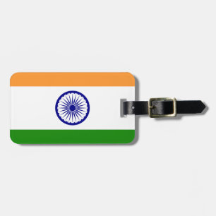 Indische Flagge - Hochwertiges Bild Gepäckanhänger