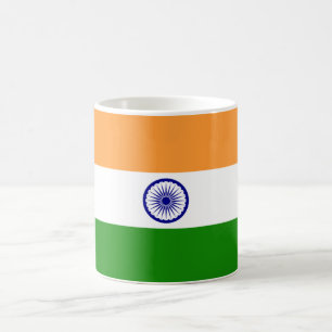 Indische Flagge (Indien) (Südasien) (Bharat) Kaffeetasse