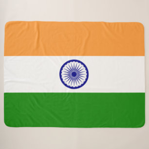 Indische Flagge (Indien) (Südasien) (Bharat) Sherpadecke