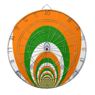Indische Flagge Kaleidoskop: Endlose Einheit & Pat Dartscheibe