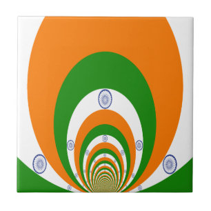 Indische Flagge Kaleidoskop: Endlose Einheit & Pat Fliese