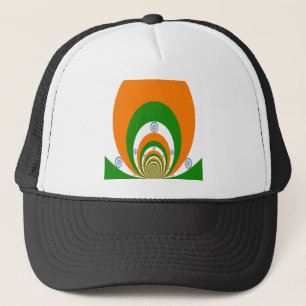 Indische Flagge Kaleidoskop: Endlose Einheit & Pat Truckerkappe