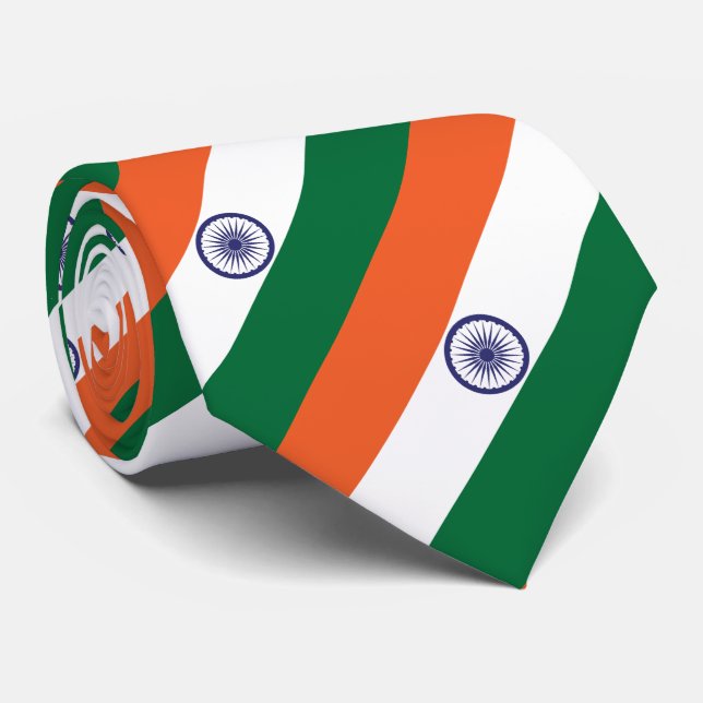 Indische Flagge Krawatte (Gerollt)