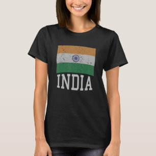 Indische Flagge mit Ashoka Chakra Desi Ind T-Shirt