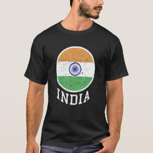 Indische Flagge mit Ashoka Chakra Desi Ind T-Shirt