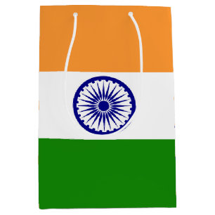 Indische Flagge Mittlere Geschenktüte