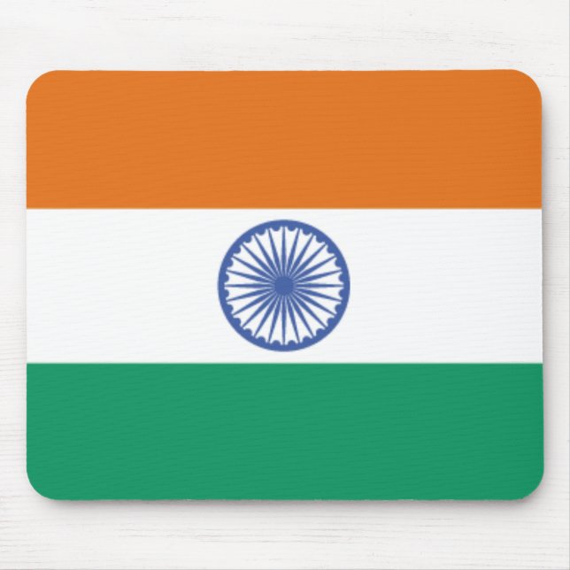 Indische Flagge Mousepad (Vorne)