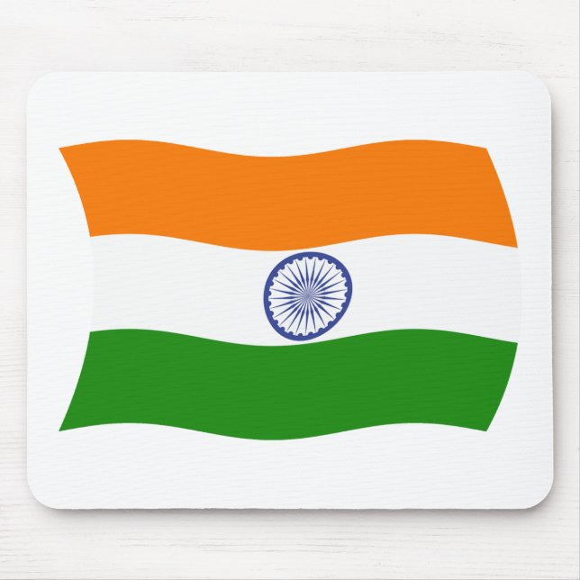 Indische Flagge Mousepad (Vorne)