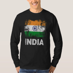 Indische Flagge - Patriotische Indianerflagge T-Shirt