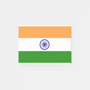 Indische Flagge Post-it Klebezettel