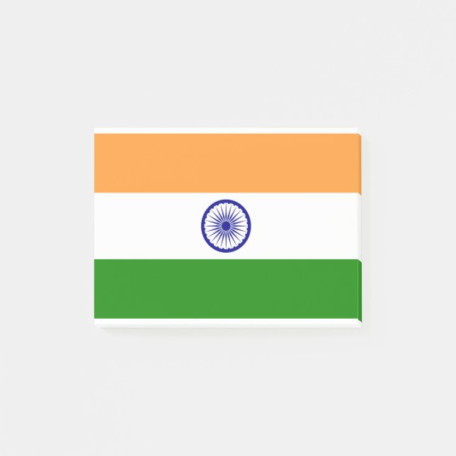 Indische Flagge Post-it Klebezettel (Vorderseite)