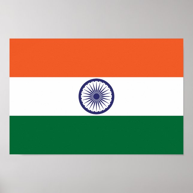 Indische Flagge Poster (Vorne)