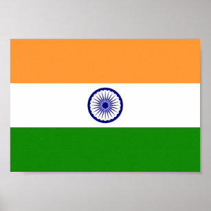 Indische Flagge Poster