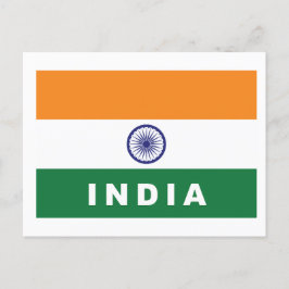 Indische Flagge Postkarte