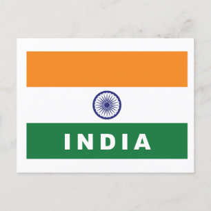 Indische Flagge Postkarte