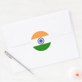 Indische Flagge Runder Aufkleber