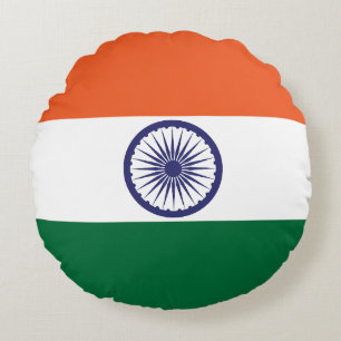 Indische Flagge Rundes Kissen