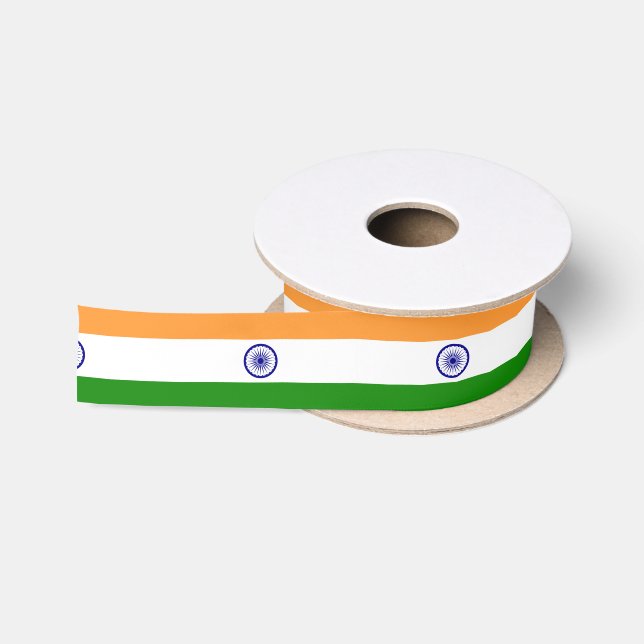 Indische Flagge Satinband (Spule)