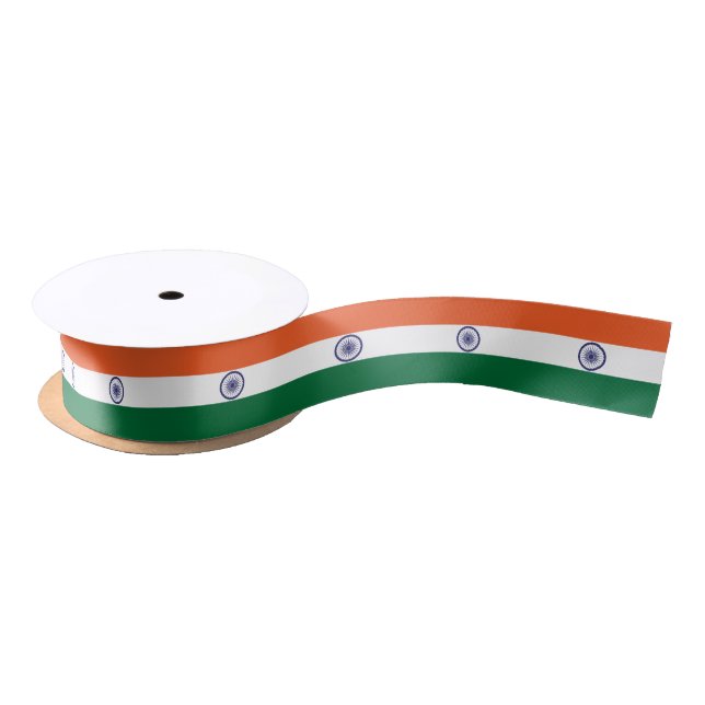 Indische Flagge Satinband (Spule)