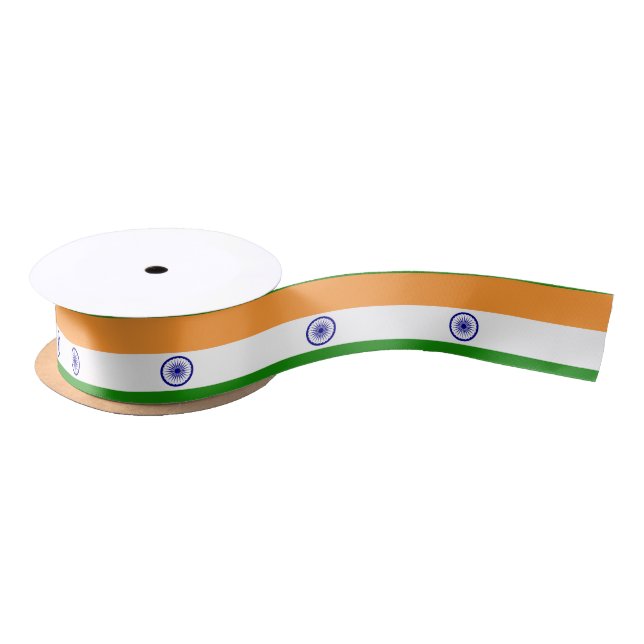 Indische Flagge Satinband (Spule)