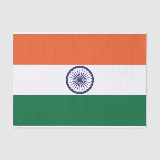 Indische Flagge Seidenpapier (Vorderseite)