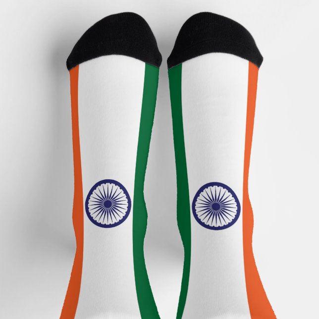 Indische Flagge Socken (Oben)