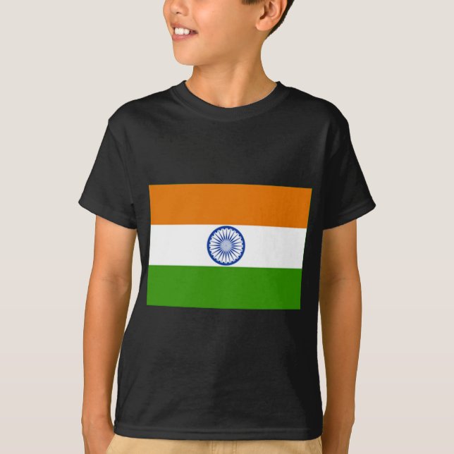 Indische Flagge T-Shirt (Vorderseite)