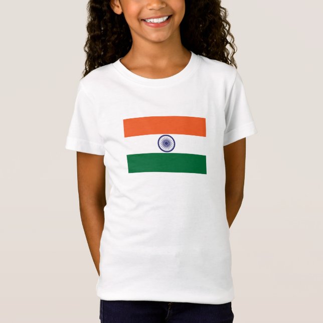 Indische Flagge T-Shirt (Vorderseite)