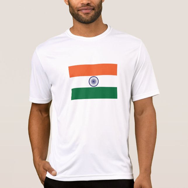 Indische Flagge T-Shirt (Vorderseite)