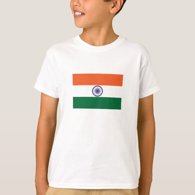 Indische Flagge T-Shirt (Vorderseite)
