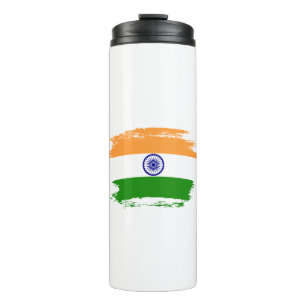 Indische Flagge Thermosbecher