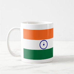 Indische Flagge und Anthem Porzellan-Tasse Kaffeetasse