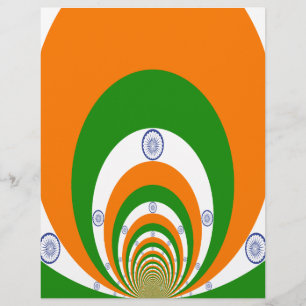 Indische Flaggenfarben Kaleidoskop