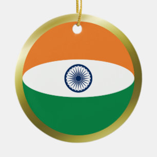 Indische Flaggenzierung Keramikornament