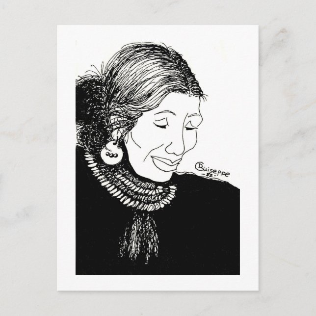 Indische Frau Postkarte (Vorderseite)