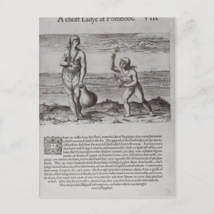 Indische Frau und junges Mädchen Postkarte