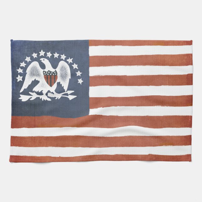 Indische Friedensflagge Geschirrtuch (Horizontal)