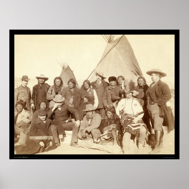 Indische Führer & US-Beamte SD 1891 Poster (Vorne)