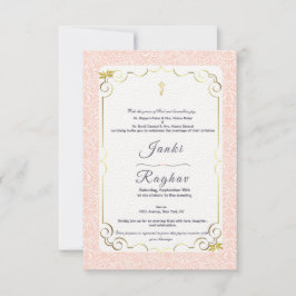 Indische Ganesha-Hochzeitseinladung Einladung