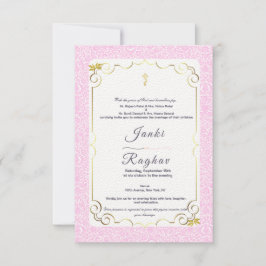 Indische Ganesha-Hochzeitseinladung Einladung